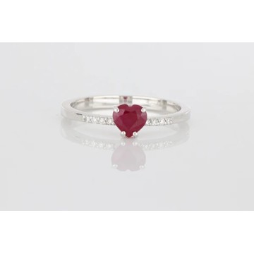 SPM1 0001 Anello con Rubino e Diamanti